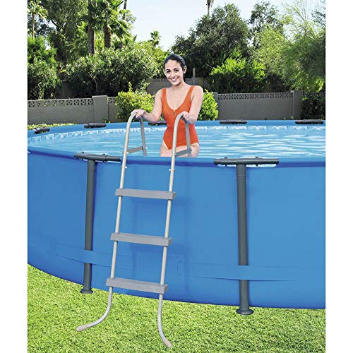 Bestway 15ft x 42in Steel Pro Max Frame Above Ground Swimming Pool & Skimmer