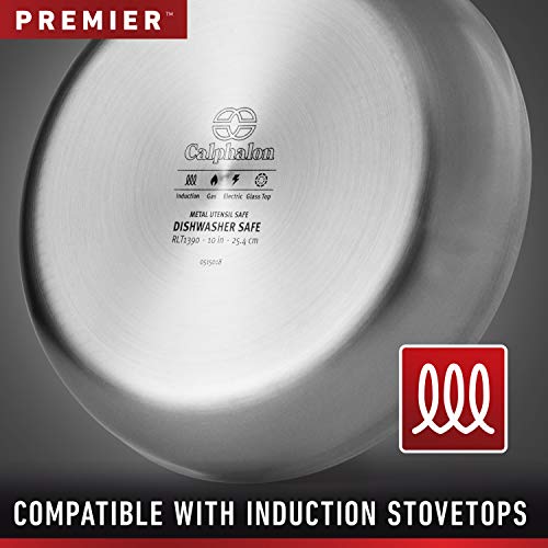 Calphalon Premier Stainless Steel Pots and Pans, 11-Piece Cookware Set