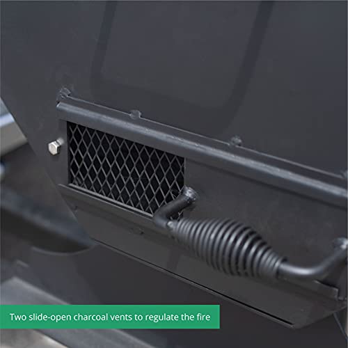 TITAN GREAT OUTDOORS Nomad Tailgating Grill, Hitch Mounted Charcoal Grill