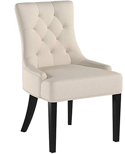 Christopher Knight Home Hayden Tufted Fabric Dining / Accent Chairs, 2-Pcs Set, Beige