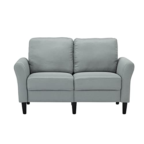 Pouseayar 2PC Couches for Living Room Furniture Sets Leather Couch Sectionals Sofa with Loveseat Sofa Set for Living Room Grey Couch for Bedroom Living Room Set Apartment Furniture (3+2)