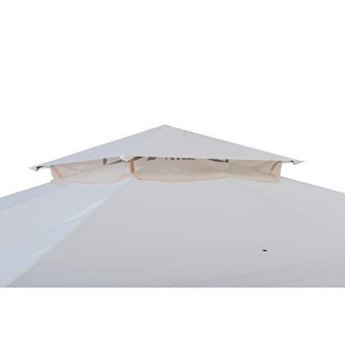 SummerCove Brook Park 11 x 13 ft. 2-Tier Gazebo, White