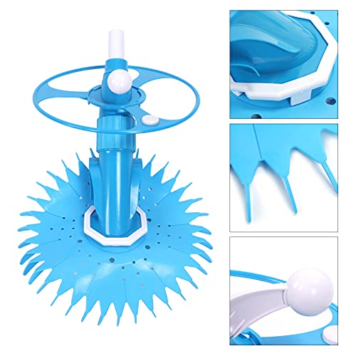 Automatic Pool Vacuum Above Ground Indoor Outdoor Cleaner Powerful Suction Swimming Pool Cleaner Sweep Crawler Sweeper Floor Wall Step Cleaner