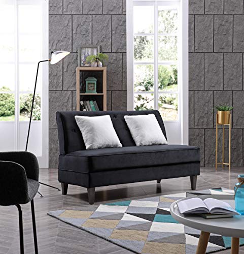 Glory Furniture Benedict Settee Love Seats, Black