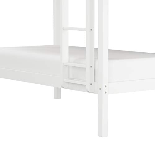 Hillsdale Kids and Teens Caspian Twin Bunk Bed, Twin/Twin, White