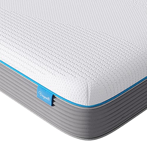Vesgantti Queen Mattress | 10 Inch Memory Foam Innerspring Hybrid Mattresses | Hypoallergic Ag+ Infused | CertiPUR-US Certified | Medium Firm Pocket Spring Queen Size Bed-in-a-Box