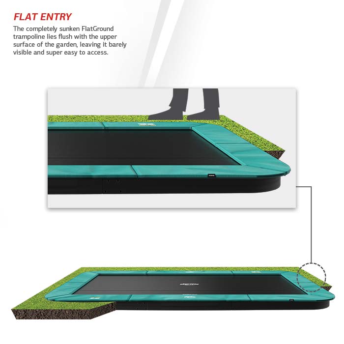 Berg 16 Ft Ultim Champion Flat Ground Trampoline