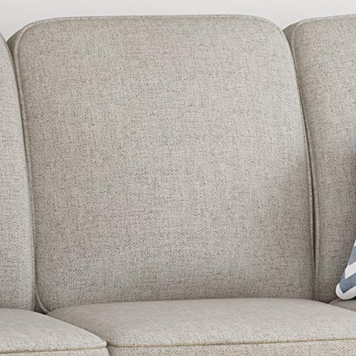 Christopher Knight Home Bridget 3-Seater Sofa, Traditional, Modern, Beige, Dark Brown