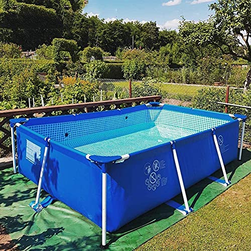 RSQJ Family Swimming Pool Above Ground Large Swimming Pool with Brackets Kids and Adults Can Swim Family Pool Dogs Pond