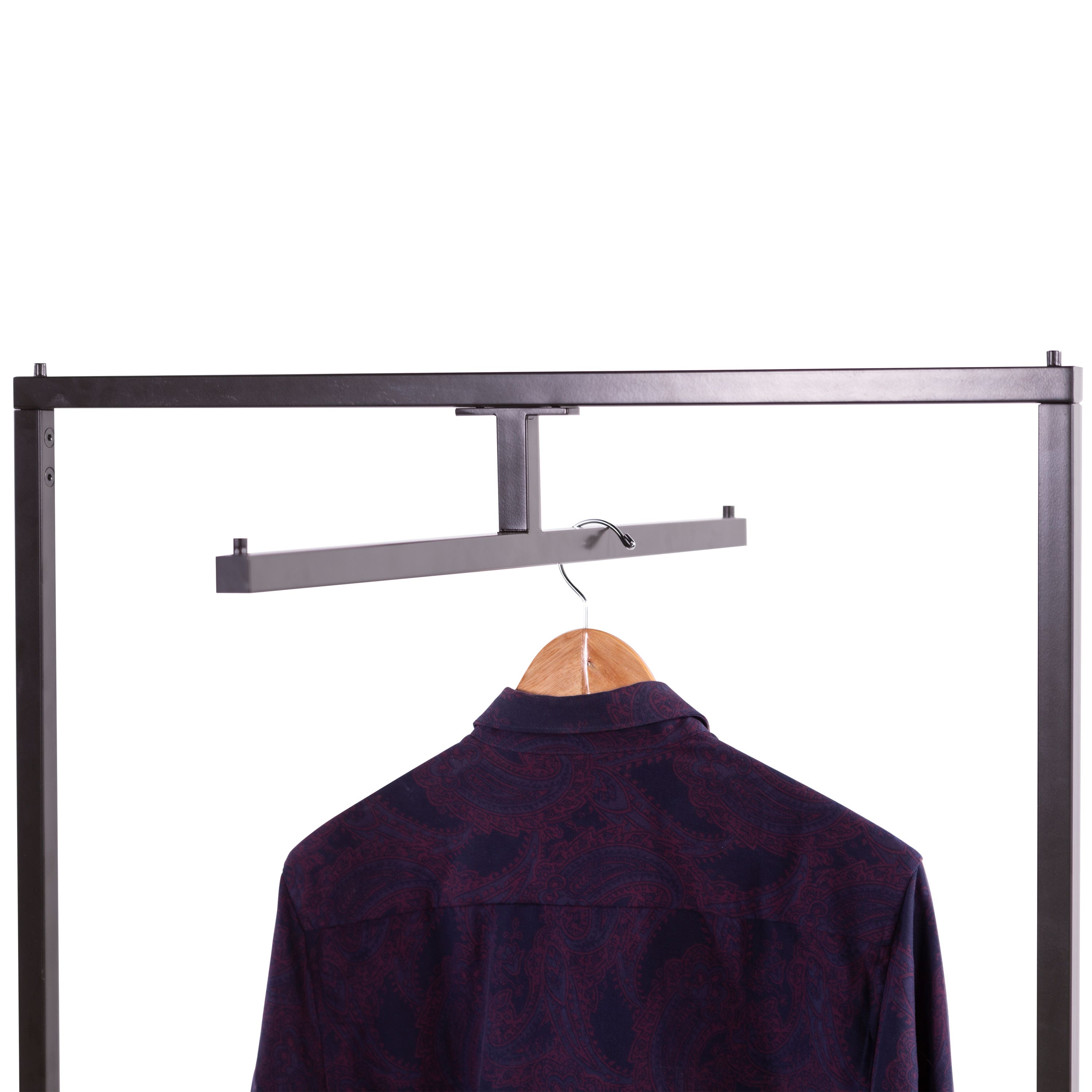 Econoco Linea Extended 2-Way Rack with Straight Bar with Adjustable Height