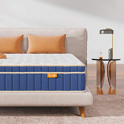 Sweetnight Queen Mattress, 8 Inch Hybrid Queen Size Mattress, Individual Pocket Spring with Gel Memory Foam Bed Mattress in a Box, Cool Sleep, Supportive & Pressure Relief…