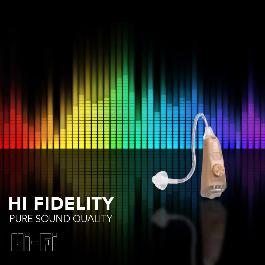 General Hearing Instruments Simplicity Hi Fi 270 Over The Ear Hearing Aid Pair New