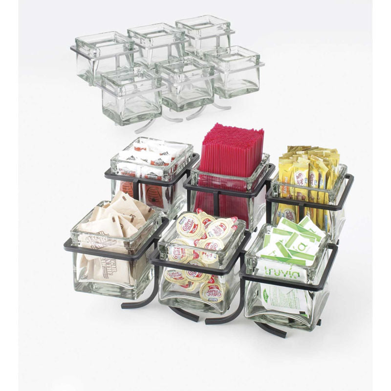 Cal-Mil 1809-13 Iron 6 Glass Jar Display 14