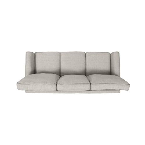 Christopher Knight Home Bridget 3-Seater Sofa, Traditional, Modern, Beige, Dark Brown