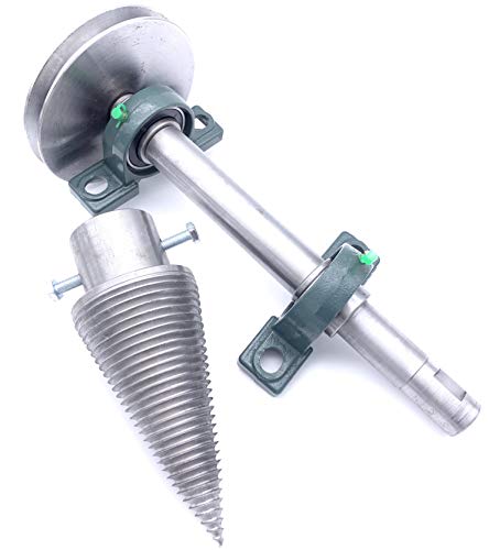 Free2Buy Log Wood Splitter Screw Kit for Electric Motor Tractor Shaft PTO 100 Ø mm Heavy Duty Cone Cleaver with Left Thread
