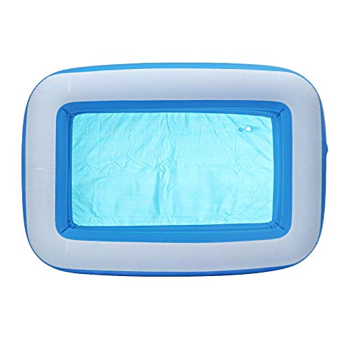 3 Layers Portable Inflatable Swimming Pool Environmental PVC Warm Adults Kids Bath Bathtub Foldable Outdoor Indoor Bathroom SPA-M_180x140x60cm Mengheyuan (Color : M 180x140x60cm)