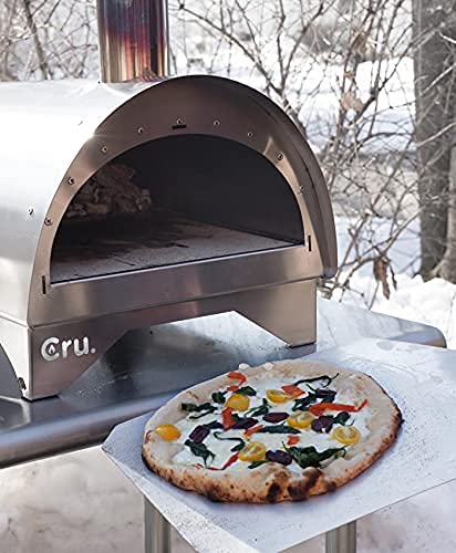 Cru Ovens Model 30 Outdoor Stainless Steel Portable Wood-Fired Pizza Oven, Pizza Peel + Embers Rake Included, Made in Portugal