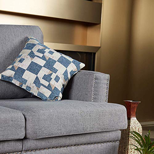 Top Space Loveseat Couch Sofa Set Accent Arm Single Chair Modern Mid Century Grey Sofa Bed 2-Seat Living Room Furniture