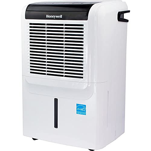 Honeywell DH70PWKN 70 Pint (50 Pint 2019 DOE) Energy Star Dehumidifier with Built-in Drain Pump & 5 Year Warranty