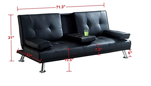 Legend Vansen Sofa Bed, Black