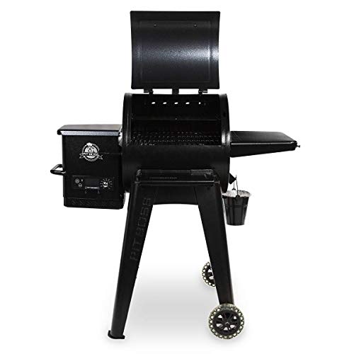 PIT BOSS PB550G Wood Pellet Grill with Cover and Folding Front Shelf Included, 550 sq in, Black