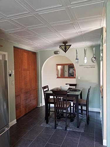 A la Maison Ceilings R24 Line Art Foam Glue-up Ceiling Tile (256 sq. ft./Case), Pack of 96, Plain White