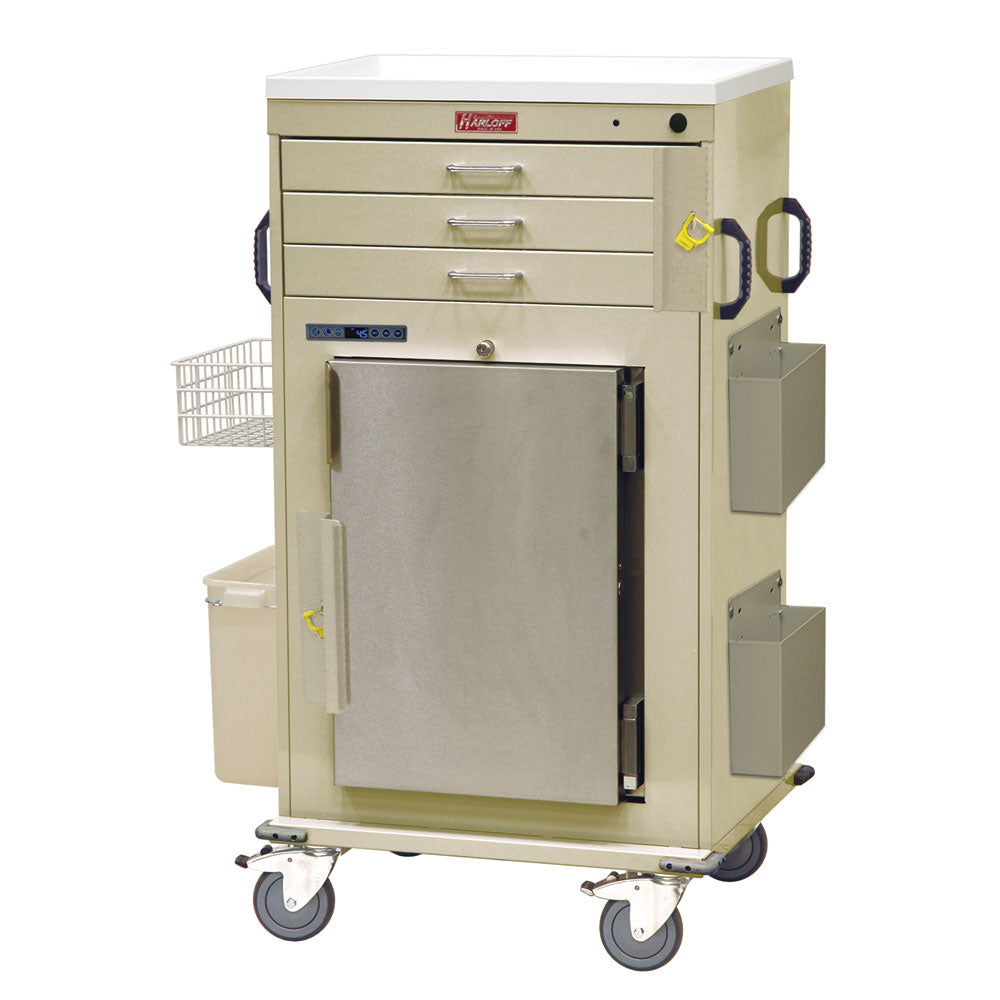 Harloff Malignant Hyperthermia Cart, Refrigerator, 3-Drawers