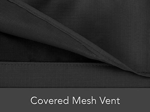 Covermates Island Grill Cover - Heavy-Duty Polyester, Weather Resistant, Mesh Vent, Grill and Heating-Ripstop Black