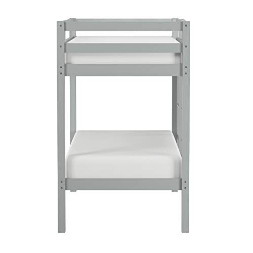 Hillsdale Kids and Teens Caspian Twin Bunk Bed, Twin/Twin, Gray