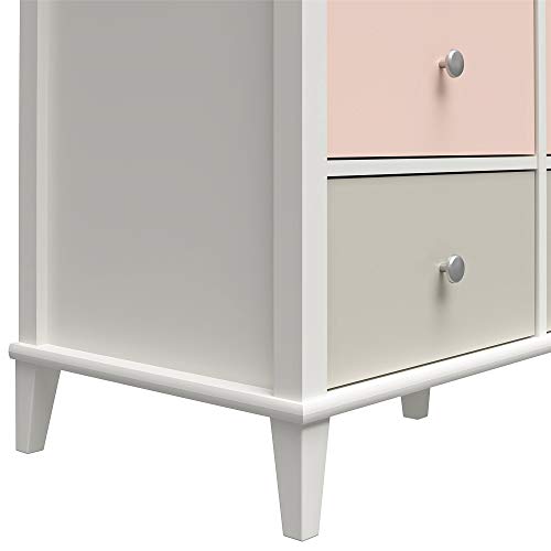 Little Seeds Monarch Hill Poppy White 6, Peach and Taupe Drawers Dresser, Pink