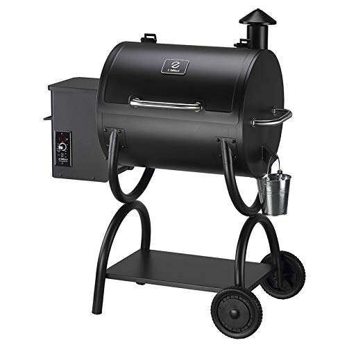 Z GRILLS 550A Wood Pellet Grill & Electric Smoker BBQ Combo with Auto Temperature Control | 2021 Upgrade | 590 sq in Black