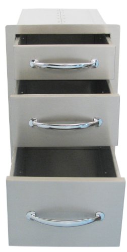 SUNSTONE B-TD18 14-Inch Flush Triple Access Drawer