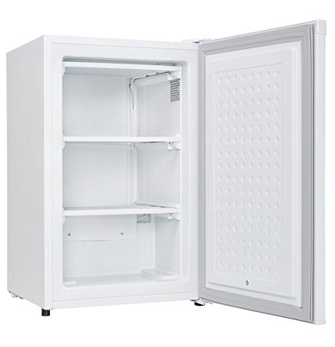 Danby DUFM032A3WDB 3.2 Cu.Ft. Upright Freezer with 2 Shelves, Garage Ready with Scratch-Resistant Worktop