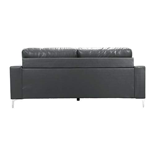 Lexicon Maysville Leather Gel Match Track Arm Sofa, 79.5