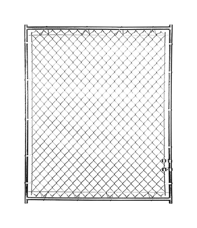 Pet Sentinel  Galvanized Steel  Dog Kennel  Gray  72 in. H