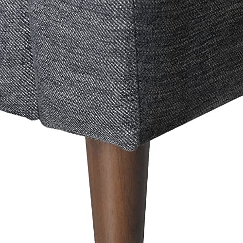 Christopher Knight Home Ansonia Sofas, Charcoal + Dark Walnut