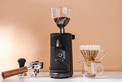 Ascaso iMINI Grinder, Flat Burr Coffee Grinder, 54MM (Black)