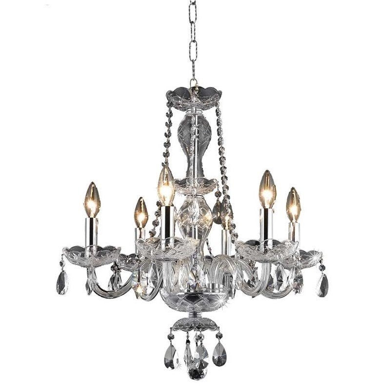 Royal Crystal Chandelier in Chrome