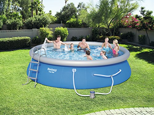Bestway 57286E Fast Ground, 15ft x 42in | Pool Set Includes Filter Pump, Ladder, & Cover, 15' x 42