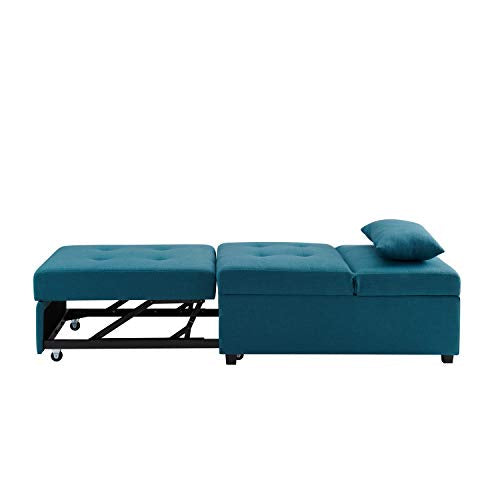 Powell Teal Adjustable Sofa Bed Marnie Chair