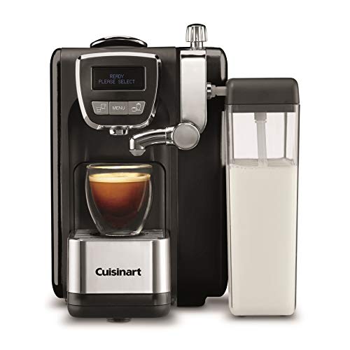 Cuisinart EM-25 - Nespresso Capsules Compatible - with Dark Roast Capsules (20-Count) and 2x Cup and Saucer Set Bundle (4 Items)