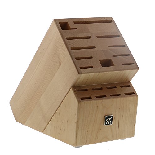 ZWILLING Twin Signature 19-pc Kitchen Knife Set with Block, Chef Knife, Professional Chef Knife Set, German Knife Set Light Brown