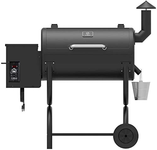 Z GRILLS Upgrade Wood Pellet Grill &Smoker 7 in 1- Electric Digital Controls BBQ Pellet Grill With Auto Temperature Control 550sq in Black