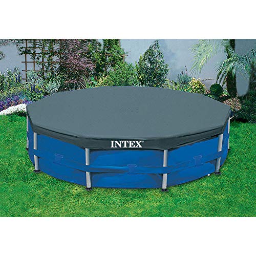 Intex 10ft metal frame Swimming Pool w/ Filter Pump (2 Pack) w/ Intex Pool Cover
