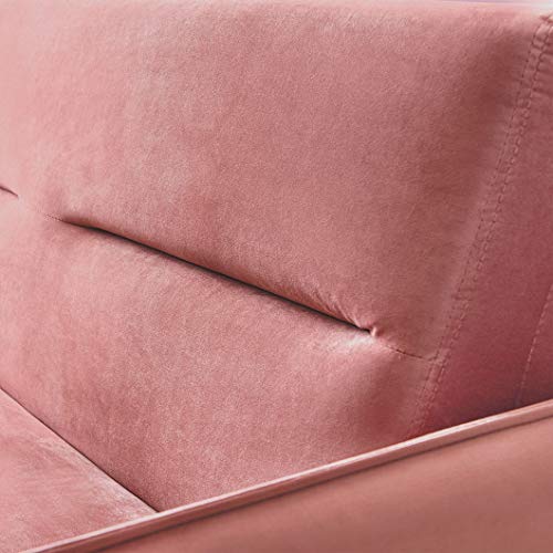 Sleeper Sofa,2 in 1 Sofa Bed,Compact Soft Velvet Sofa Bed Pull-Out Sleeper with 2 Lumbar Pillow