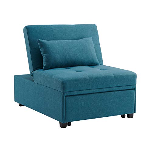 Powell Teal Adjustable Sofa Bed Marnie Chair