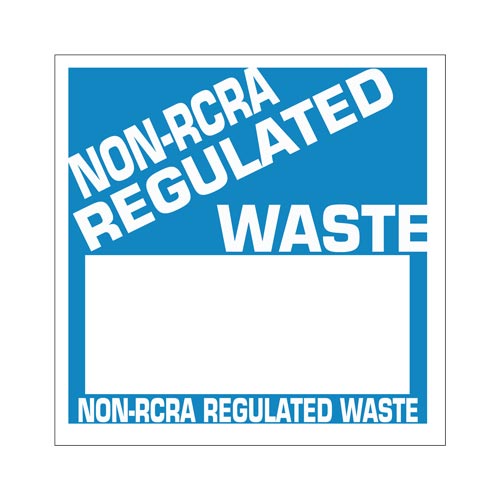 JJ Keller Non-RCRA Regulated Waste Labels, Poly (Pack of 500)