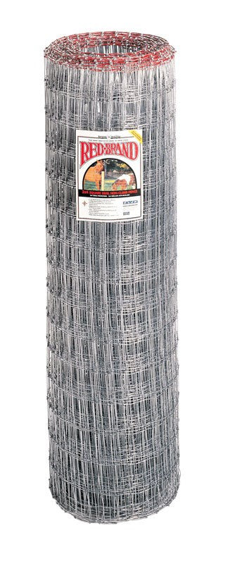 Red Brand Square Deal 72 in.   H X 100 ft. L Steel Horse Fence Silver