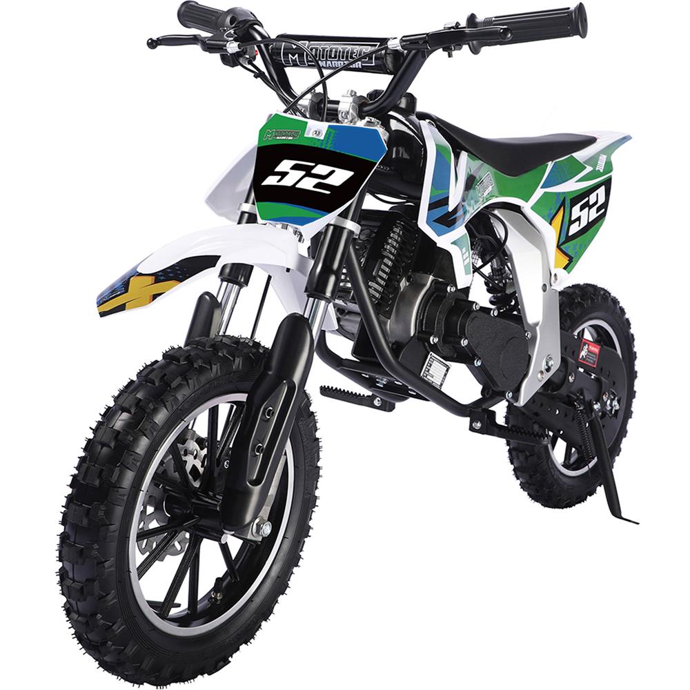 MotoTec Warrior 52cc 2-Stroke Kids Gas Dirt Bike