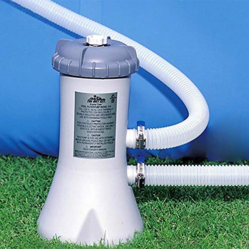 KOVOSCJ Pool Cleaner 220V Electric Filter Pump Swimming Pool Filter Pump Water Clean Clear Dirty Pool Swimming Pool Water Cleaner Pond Pumps Filter (Color : Gray)